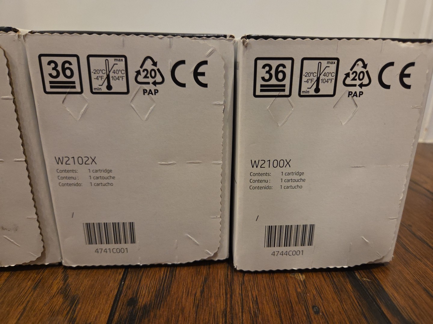 HP 210X Yellow, Cyan, Magenta, Black W2100X, W2101X,W2103X,W2102X Set of 4 Read*