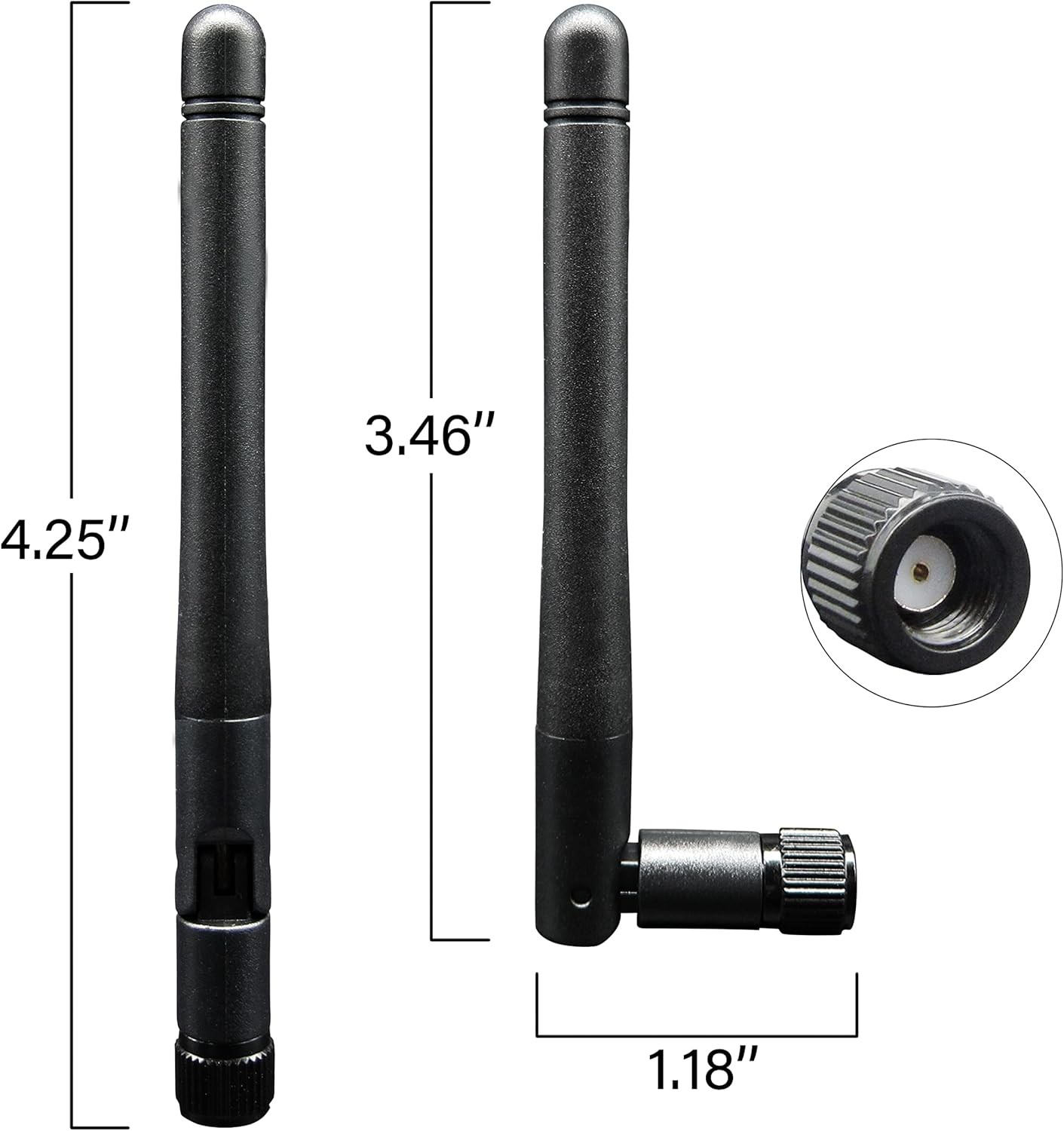 WiFi Antenna PC Bluetooth Antenna, WiFi 6 Dual Band 2.4Ghz 5Ghz 5.8Ghz 3dBi with