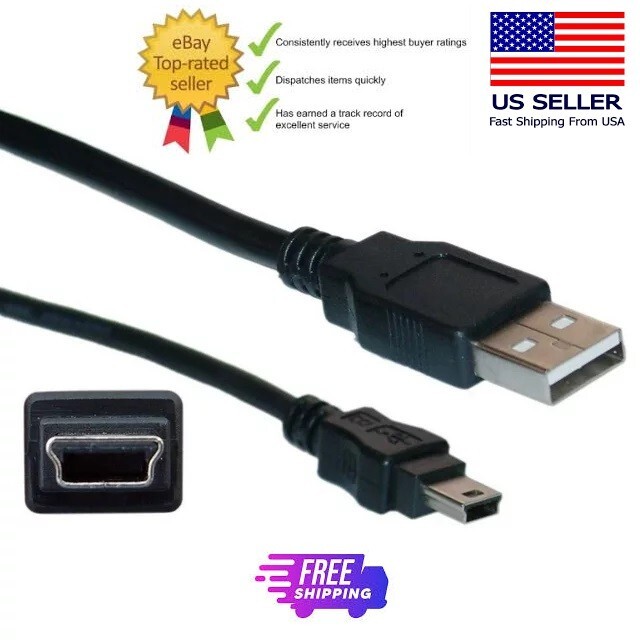 3ft USB PC Data Sync Transfer, Power Charger Cable Cord for Phone, Camera & More