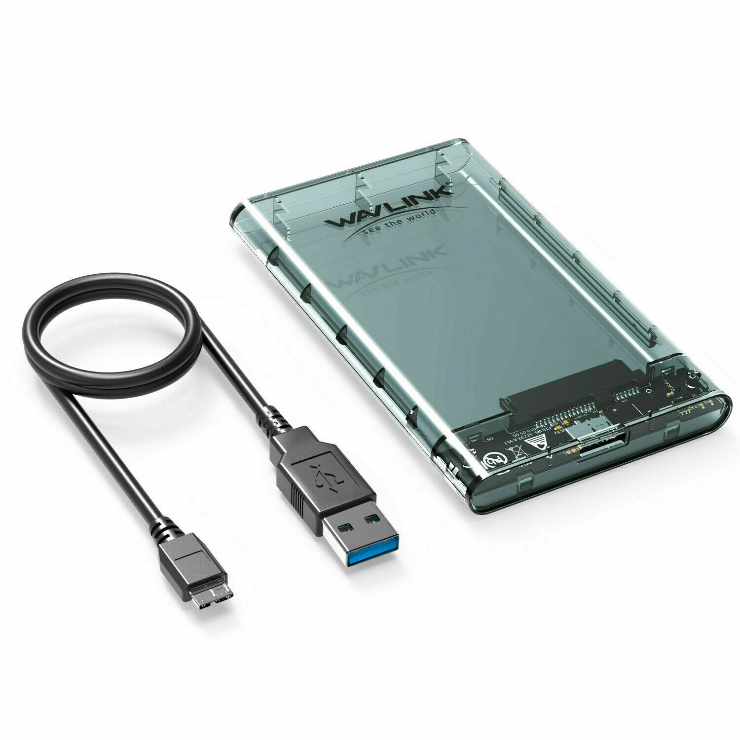 WAVLINK 2.5″ SATA USB 3.0 Hard Drive Disk HDD SSD Enclosure External Laptop Case