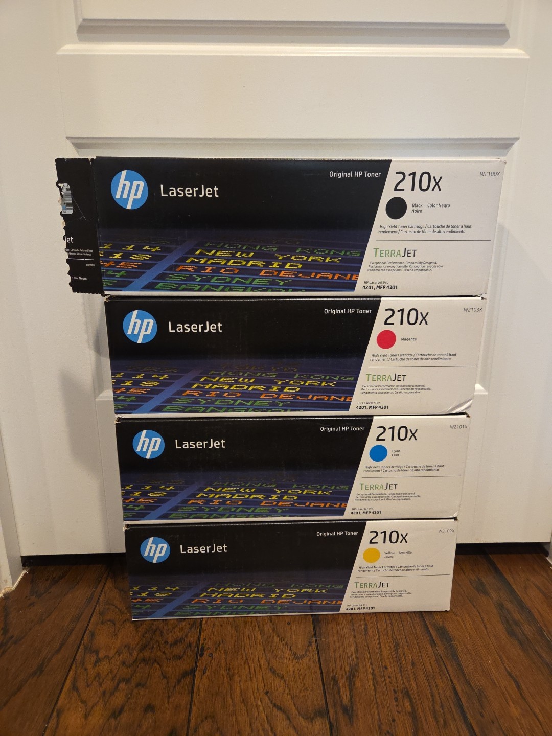 HP 210X Yellow, Cyan, Magenta, Black W2100X, W2101X,W2103X,W2102X Set of 4 Read*
