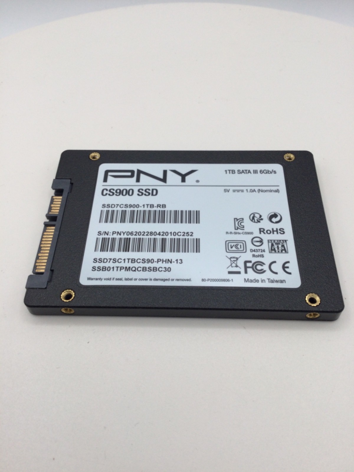PNY 1TB CS900 SSD7CS900-1TB-RB SATA III Gb/s SSD 2.5″ Tested Working & Wiped