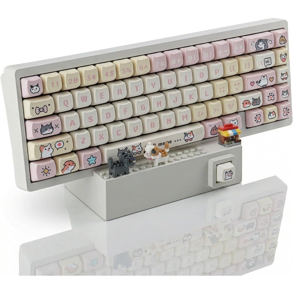 DIY Buildable Mechanical Keyboard Display Stand with 2 Interchangeable Front