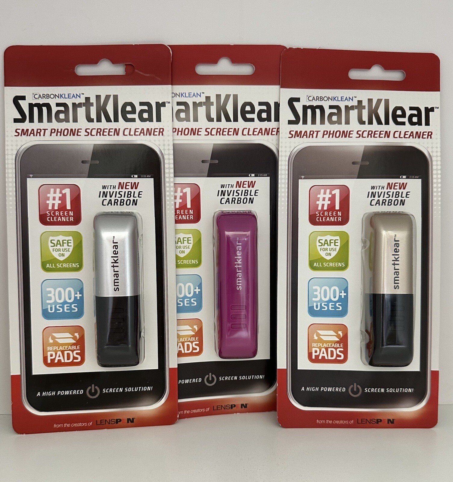 CarbonKlean SmartKlear Injected Smartphone Tablet Ipad Screen Cleaner YOU CHOOSE