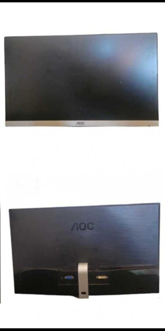 AOC 27in Monitor 1080p With Cords( Ethernet, 2x Hdmi, VGA, DVI)