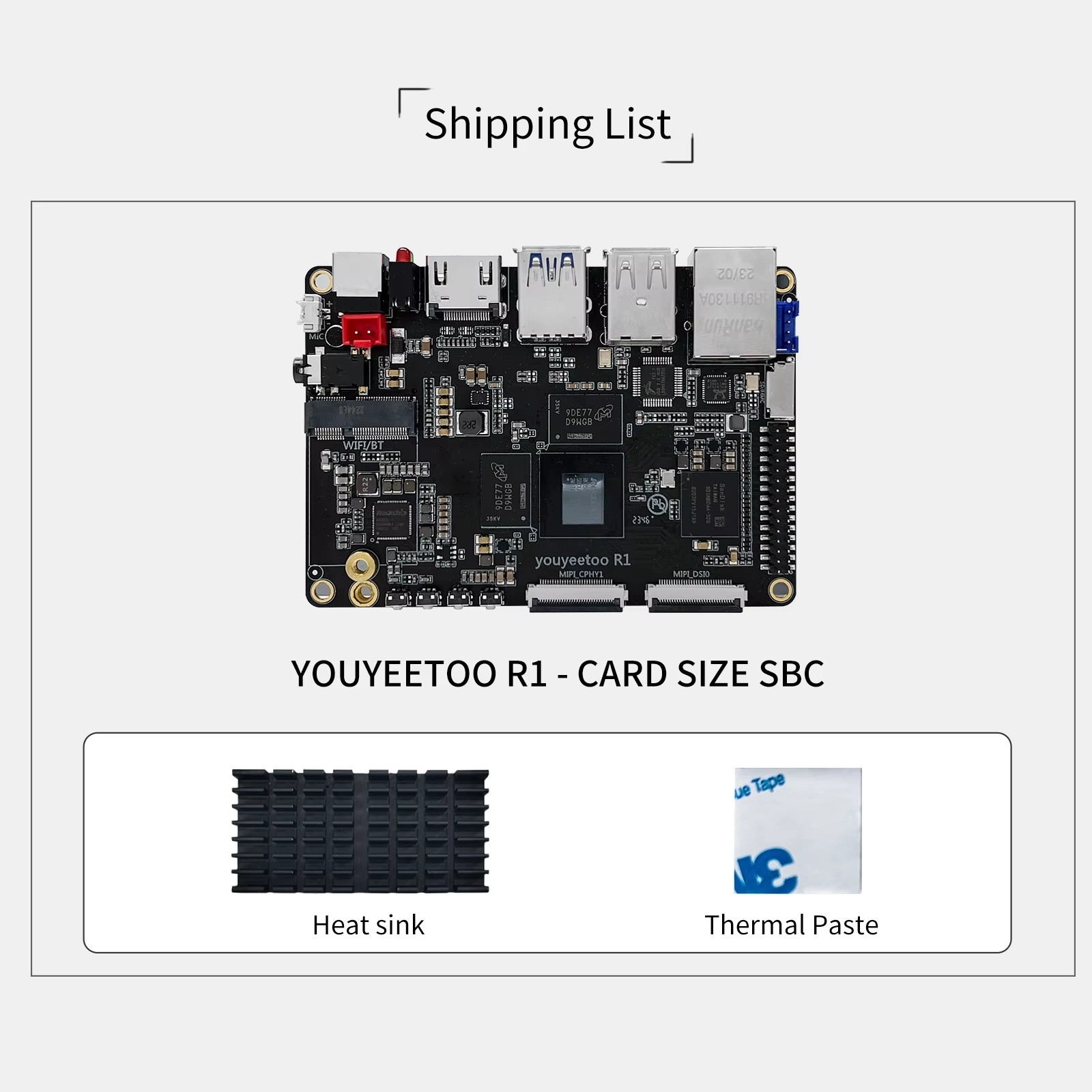 R1 Single Board Computer Rockchip RK3588S Development Board 8K Display Onboard N