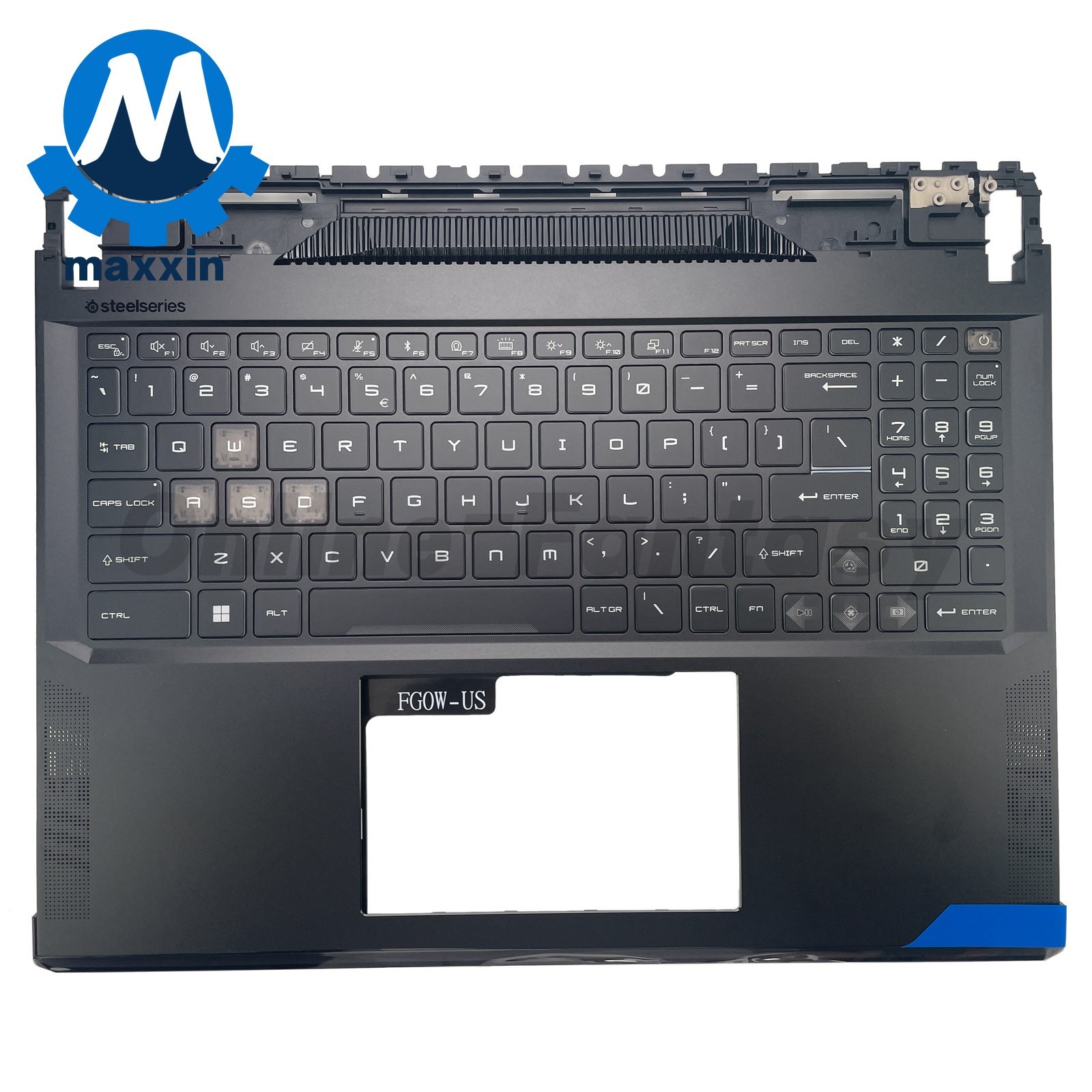 New Upper Case Palmrest W/RGB Backlit For MSI GE68 MS-15M1 MS-15M2 Black