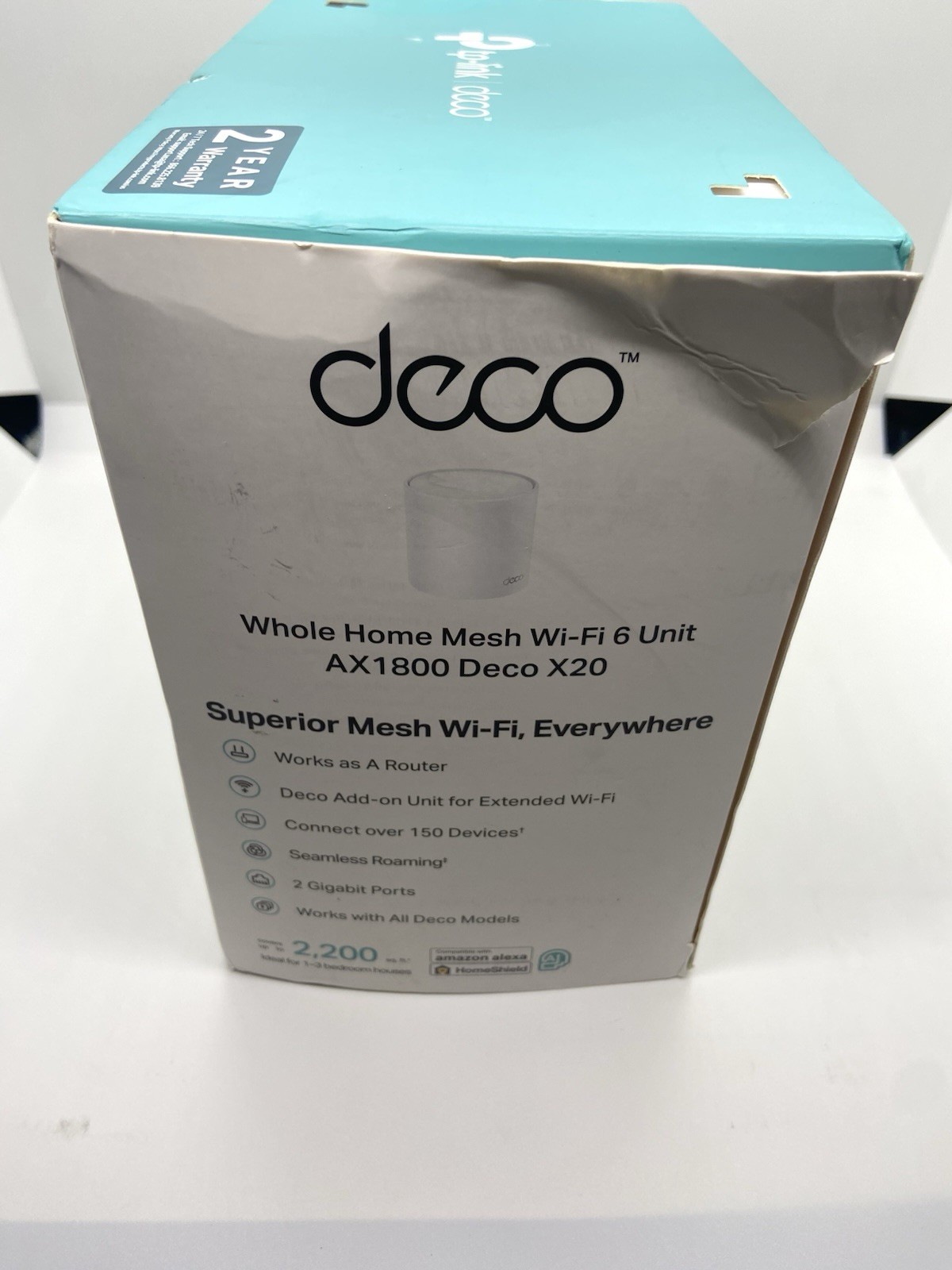 TP-Link Deco WiFi 6 Mesh WiFi System(Deco X20) – Covers up to 2200 Sq.Ft
