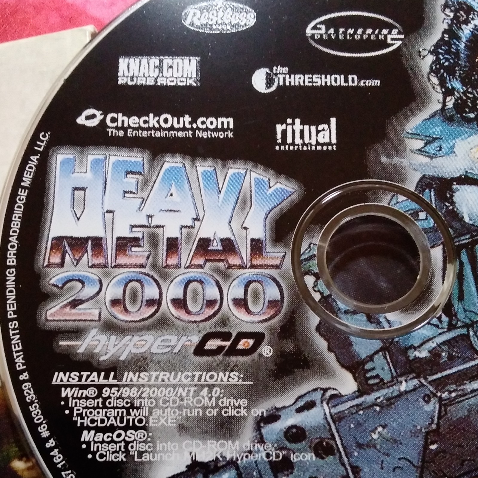 KISS 2-PC CD-ROM Lot: Psycho Circus Nightmare Child + Heavy Metal 2000 Win/Mac
