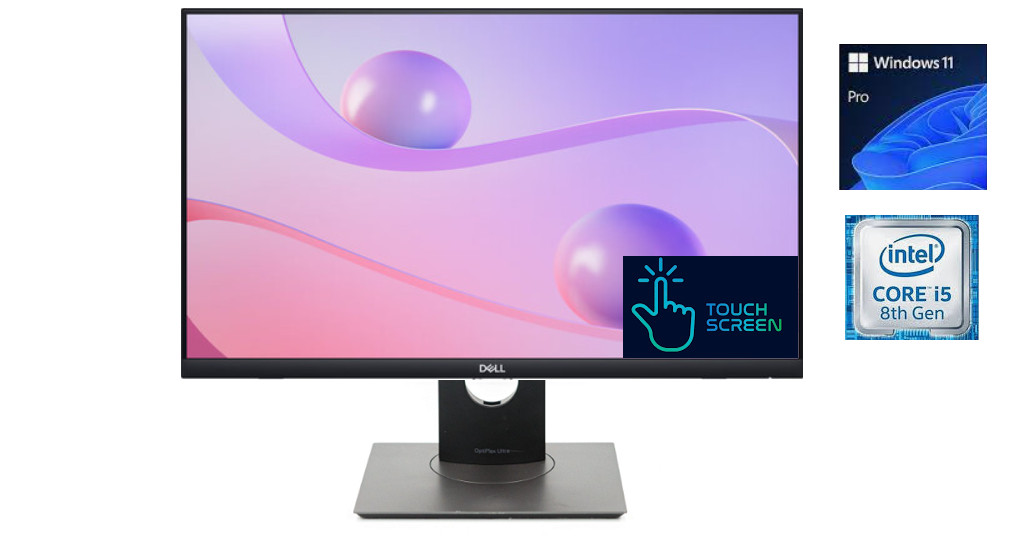 Dell OptiPlex 7070 Ultra AIO 23.8″ TOUCH Win 11 Pro AIO i5, 16GB Ram, 256GB SSD
