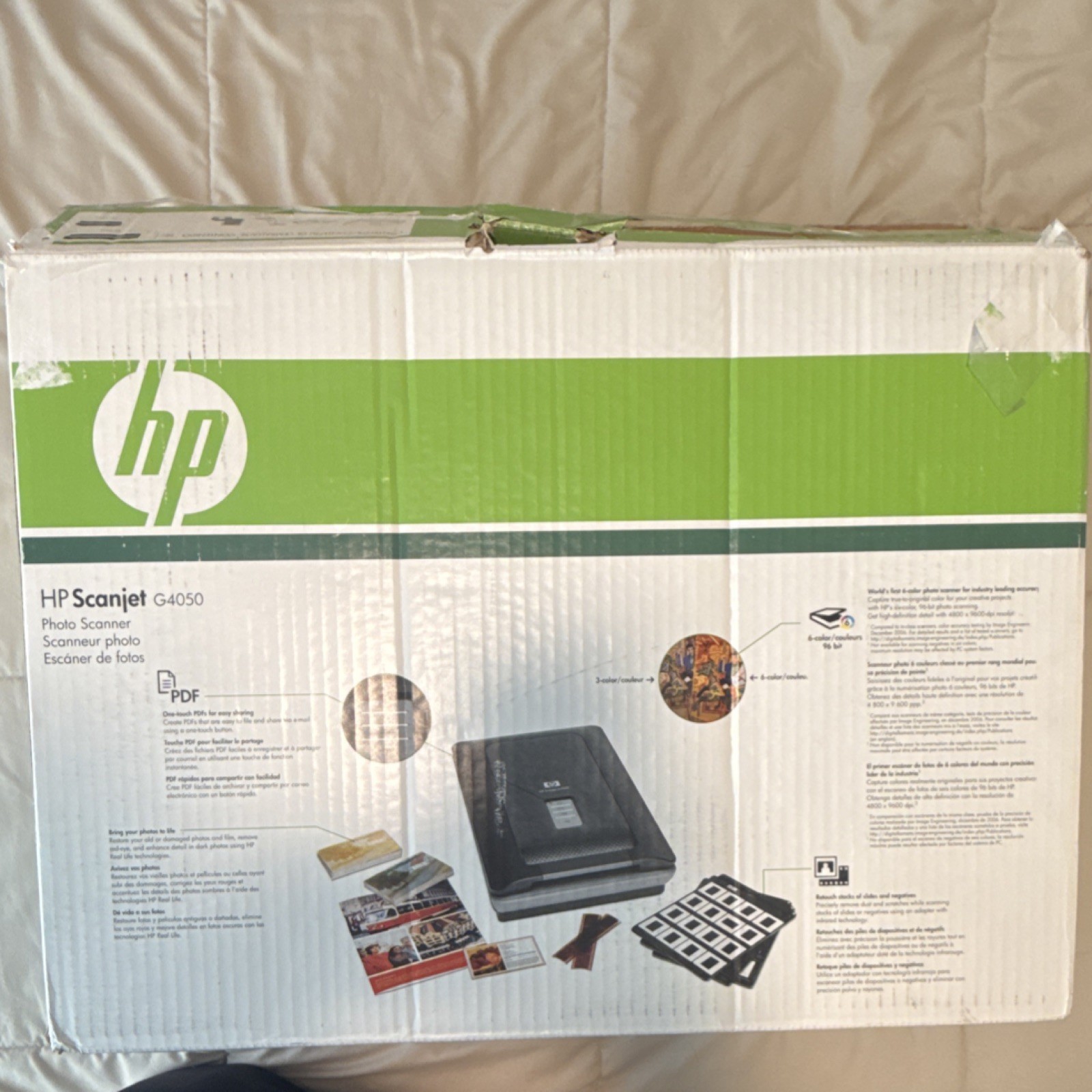 HP Scanjet G4050 Photo Scanner 4800×9600 DPI 96 Bit CCD USB A4 Superior 6-Color