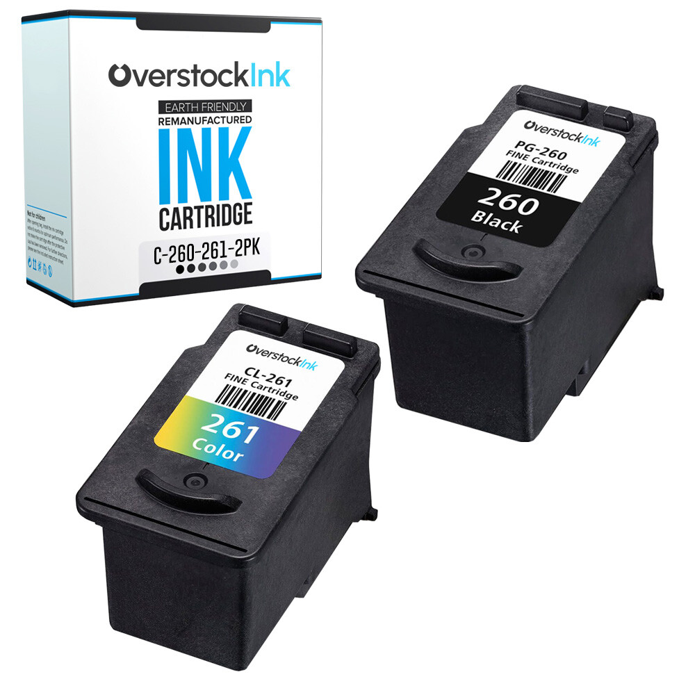 2X Replacement OSI 260 261 Ink Cartridges for Canon PIXMA TS6420a TR7020a TS5320