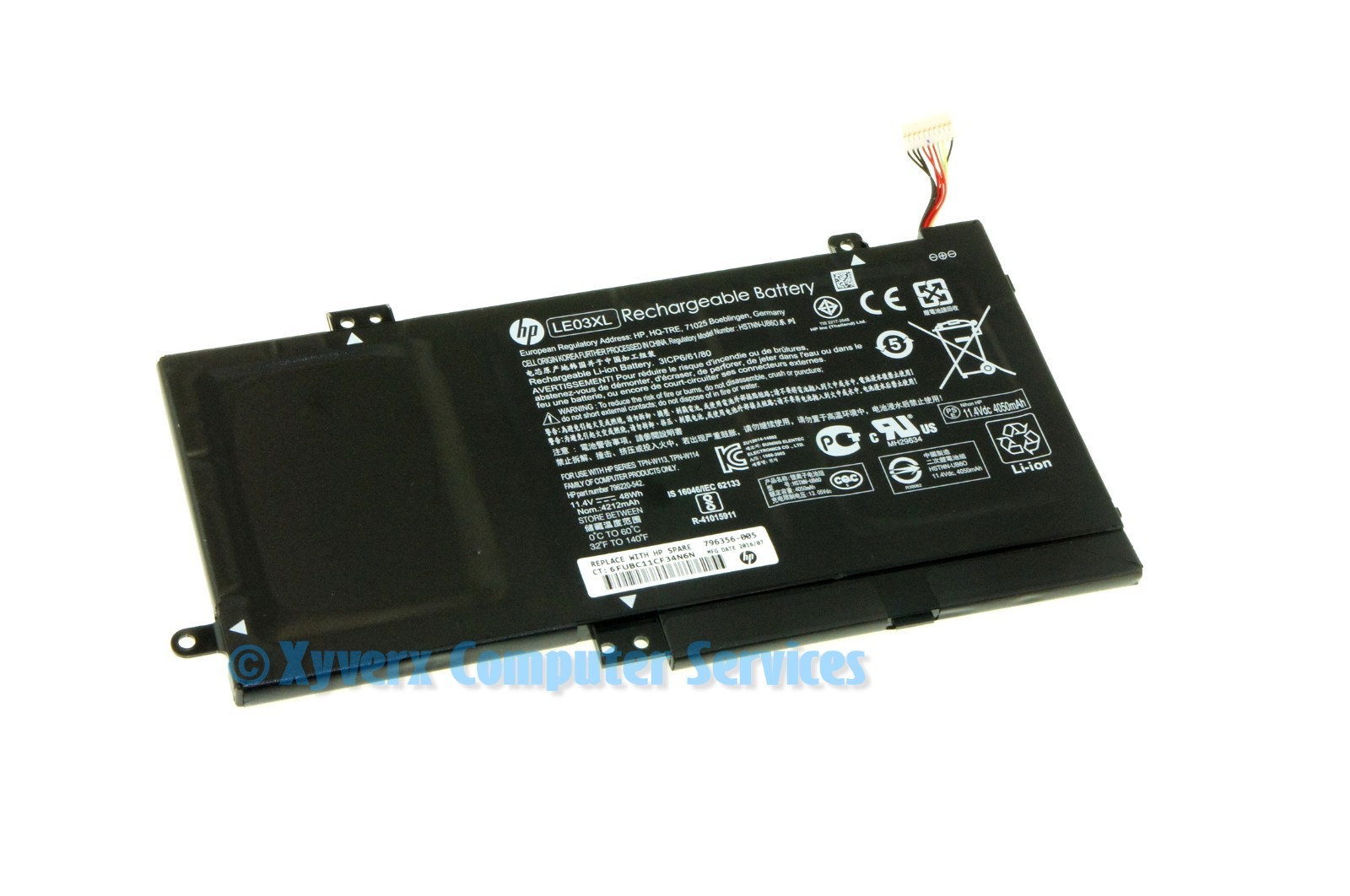 796356-005 LE03XL GENUINE HP BATTERY 11.4V 48WH PAVILION 15-BK152NR (C)(DF14)