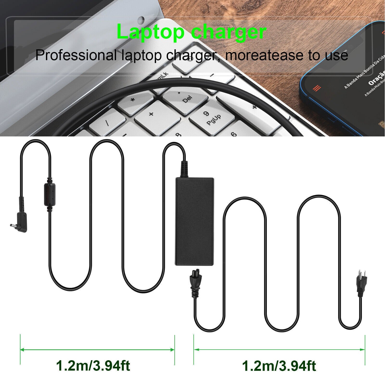 AC Power Supply Cord Charger Adapter for Acer ChromeBook C720 C720P C740 11.6″