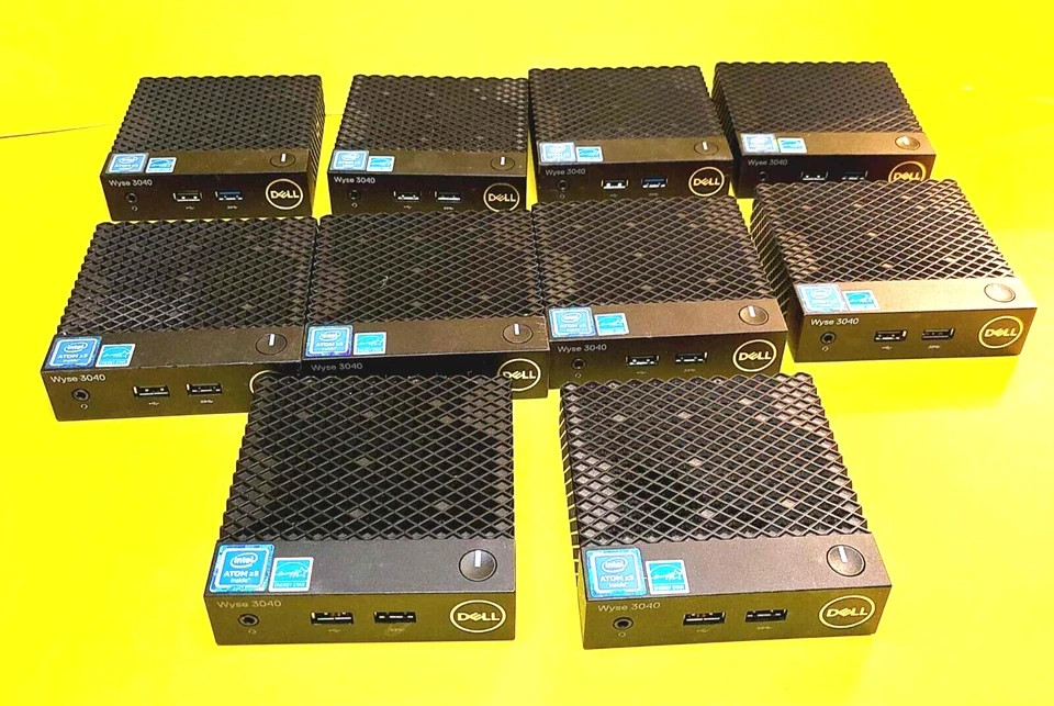 LOT OF 10x DELL WYSE 3040 N10D ULTRA-COMPACT THIN CLIENT THINOS VDI INTEL ATOM