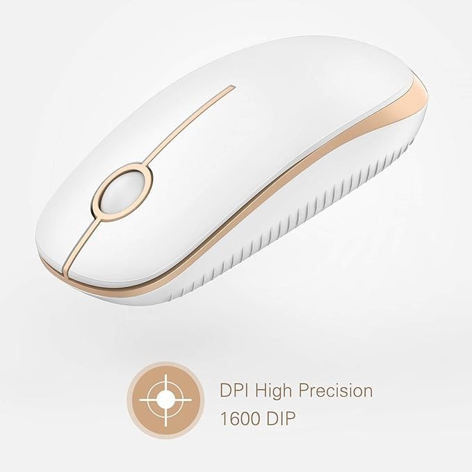 Wireless Mouse, 2.4G Slim Portable Computer Laptop Mouse with Nano Receiver