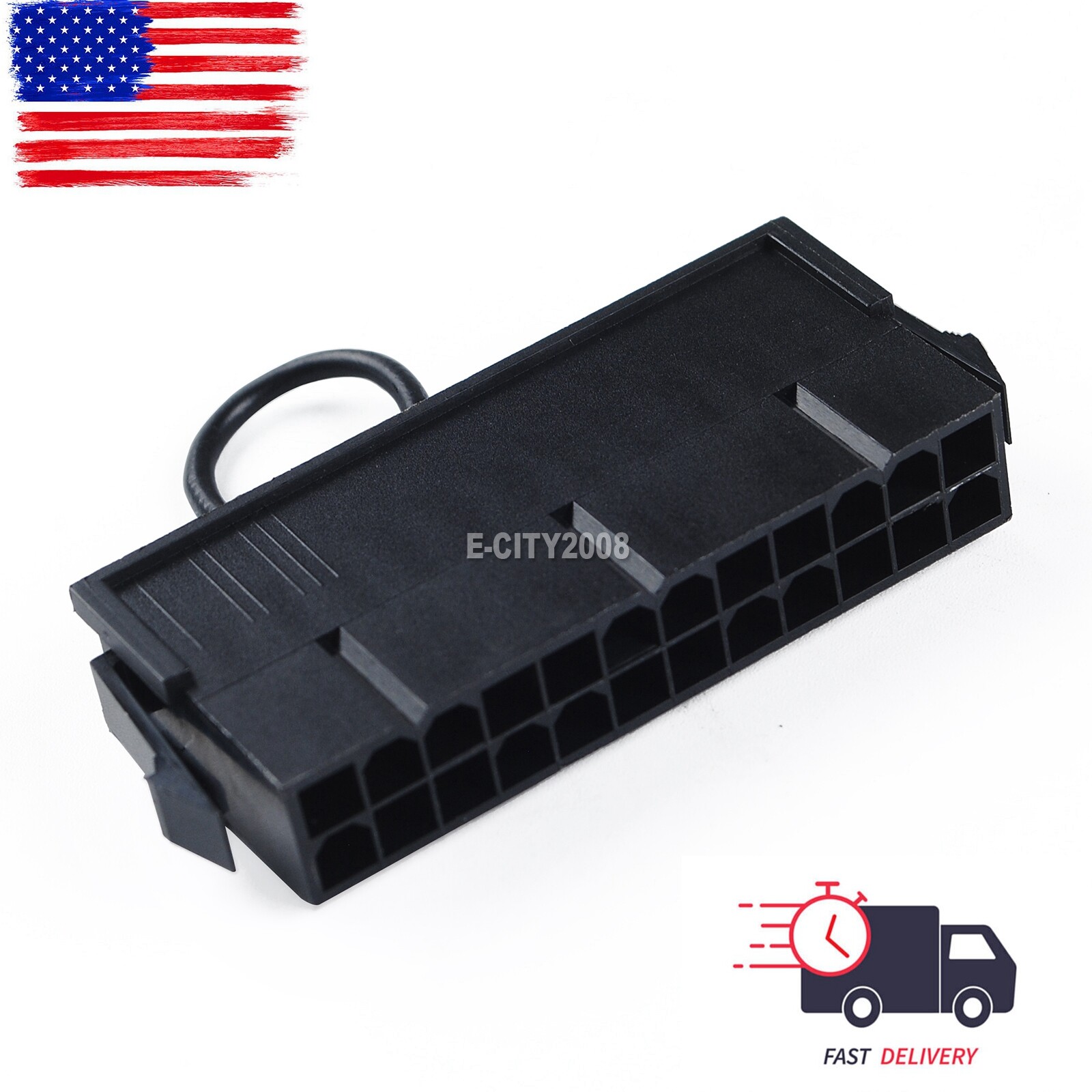 24-Pin Female ATX PSU Power Supply Starter Tester Start up Jumper Bridge Tool