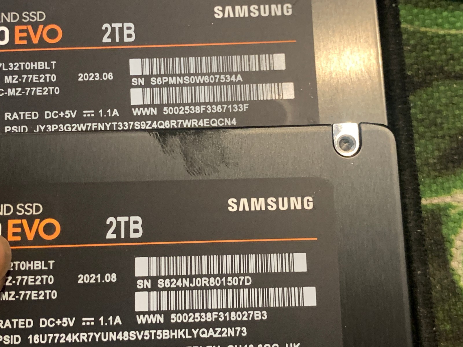 Samsung 870 EVO 2TB 2.5″ SATA III Internal SSD MZ-77E2T0 99-100% Health