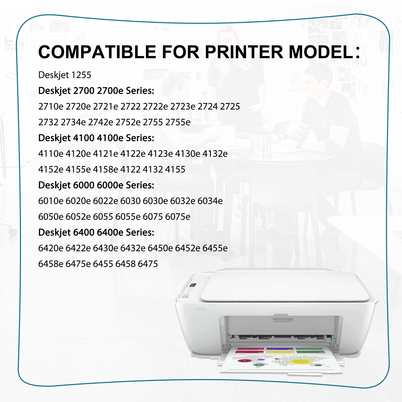 67XL 67 XL Ink Cartridge For HP DeskJet 2700 2755 2852 2855 4152 4155 E Printers
