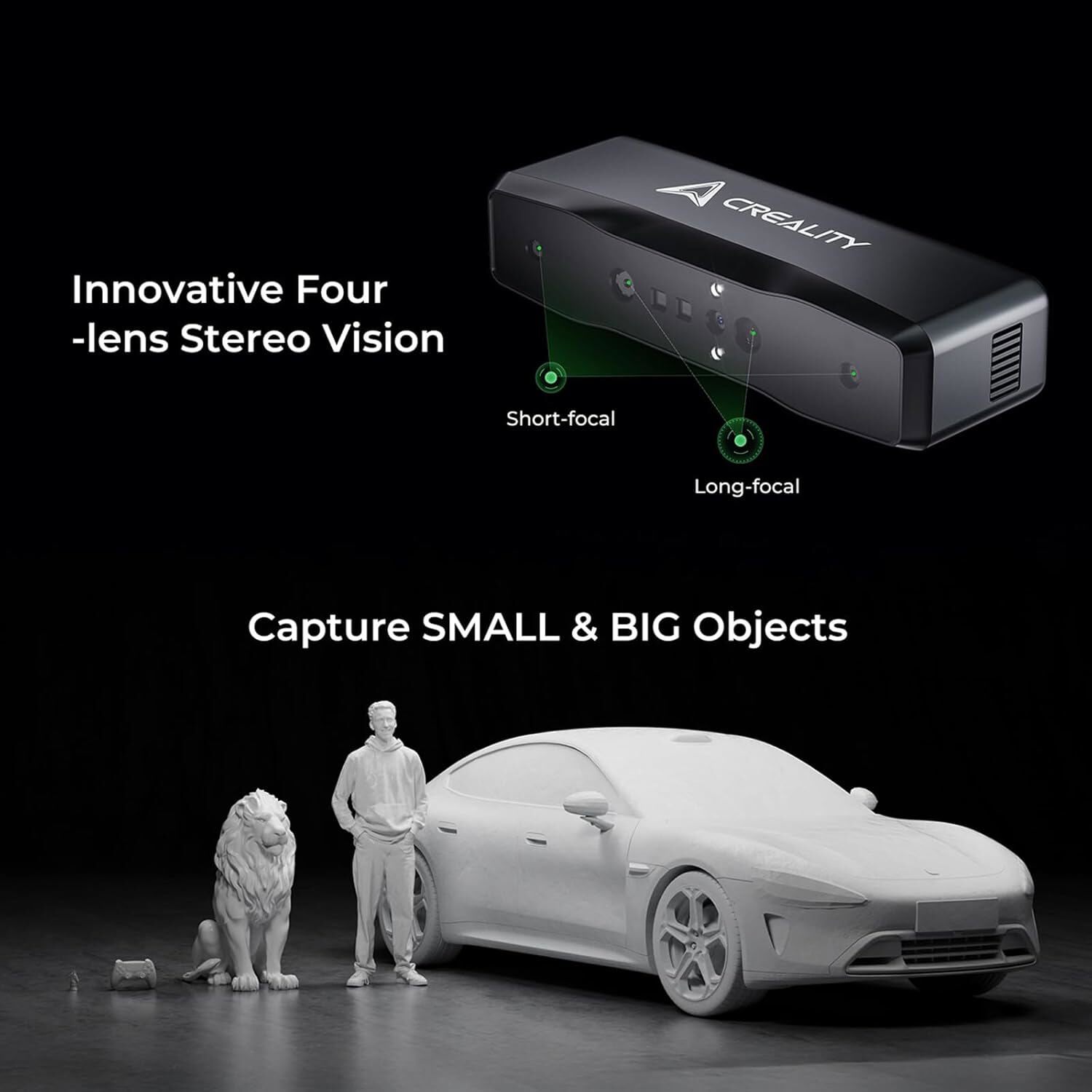 【Refurbished】 Creality Otter Lite Handheld 3D Scanner 30fps 0.05mm Accuracy