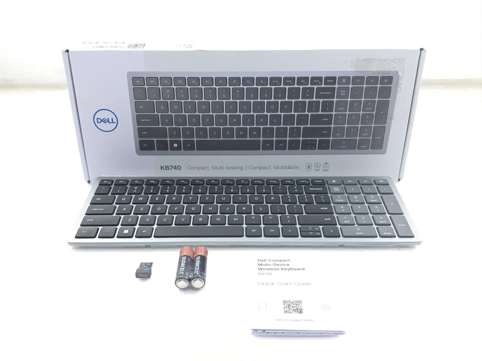 Dell Compact Multi-Device Wireless Keyboard KB740 – (KB740-GY-R-US)