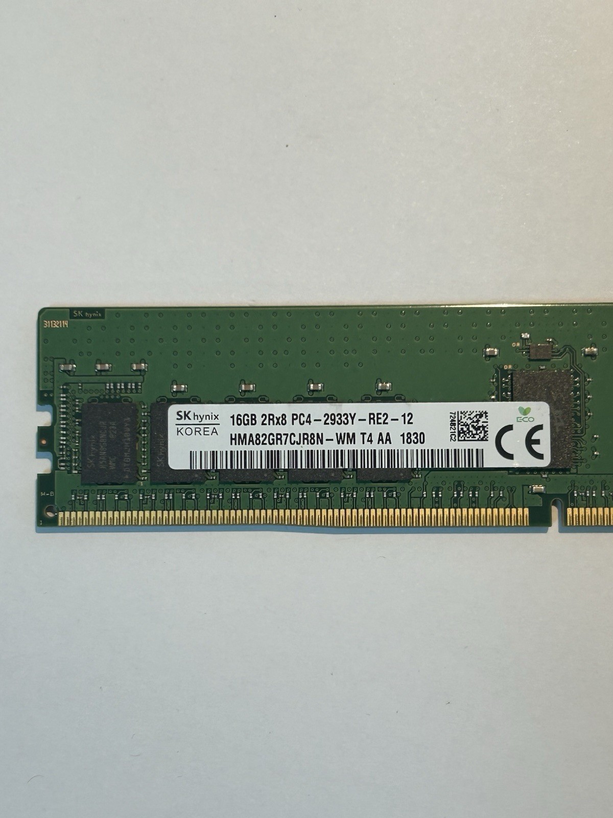 HYNIX HMA82GR7CJR8N-WM 16GB 2RX8 PC4-2933Y DDR4 RDIMM