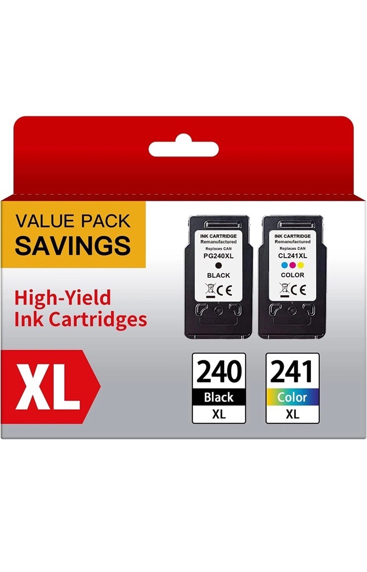 PG-240XL CL-241XL Ink Cartridges Combo for Canon 240 241 Ink Pixma MG3620 MG3600