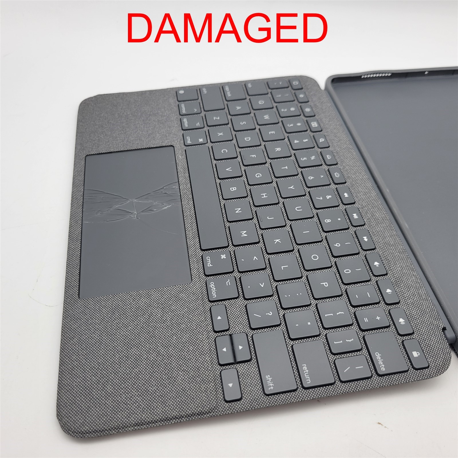 Logitech Combo Touch, Detachable iPad Keyboard Case, Gray [920-011433] *READ*