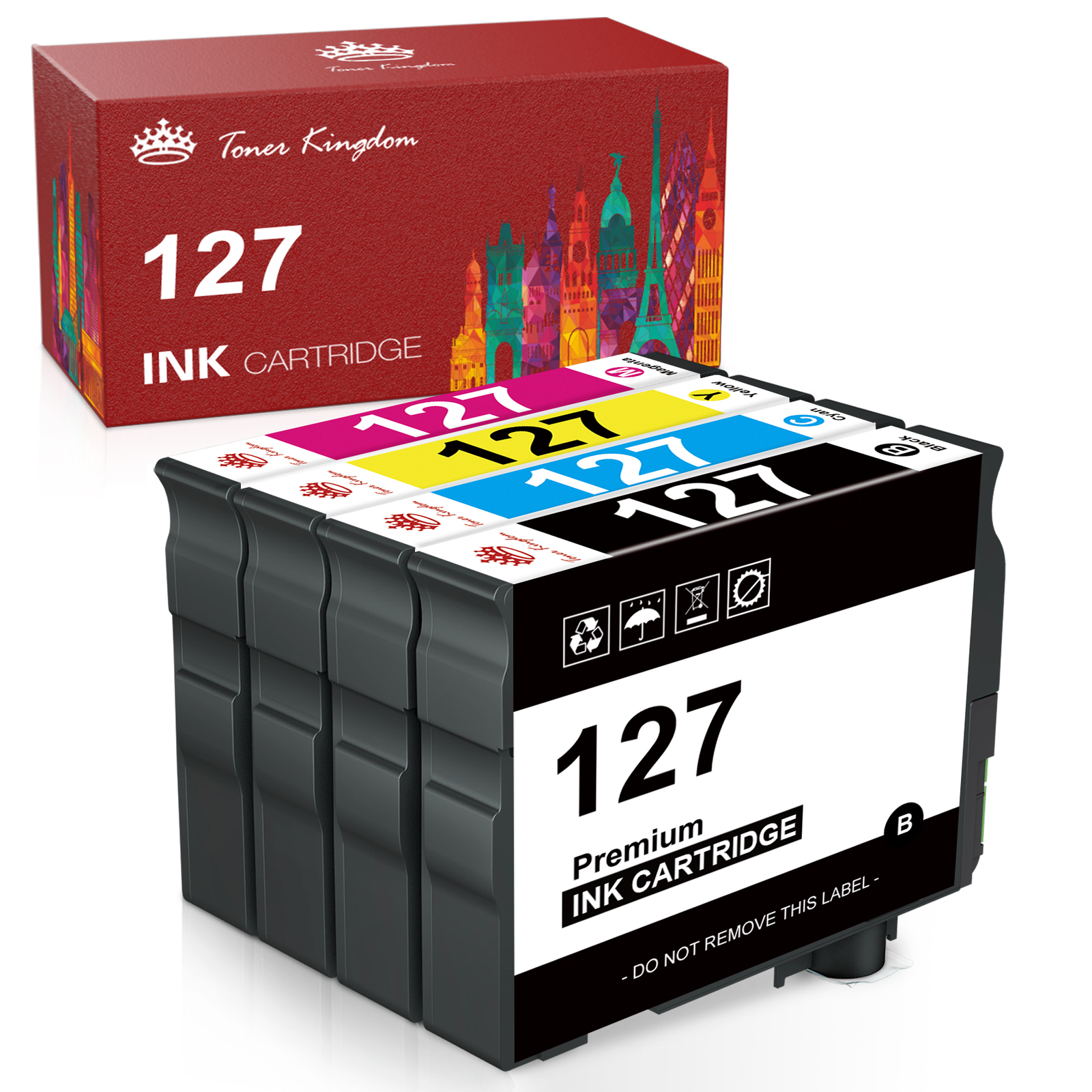 Compatible Ink Cartridge for Epson 127 WorkForce 545 60 630 633 635 645 840 845