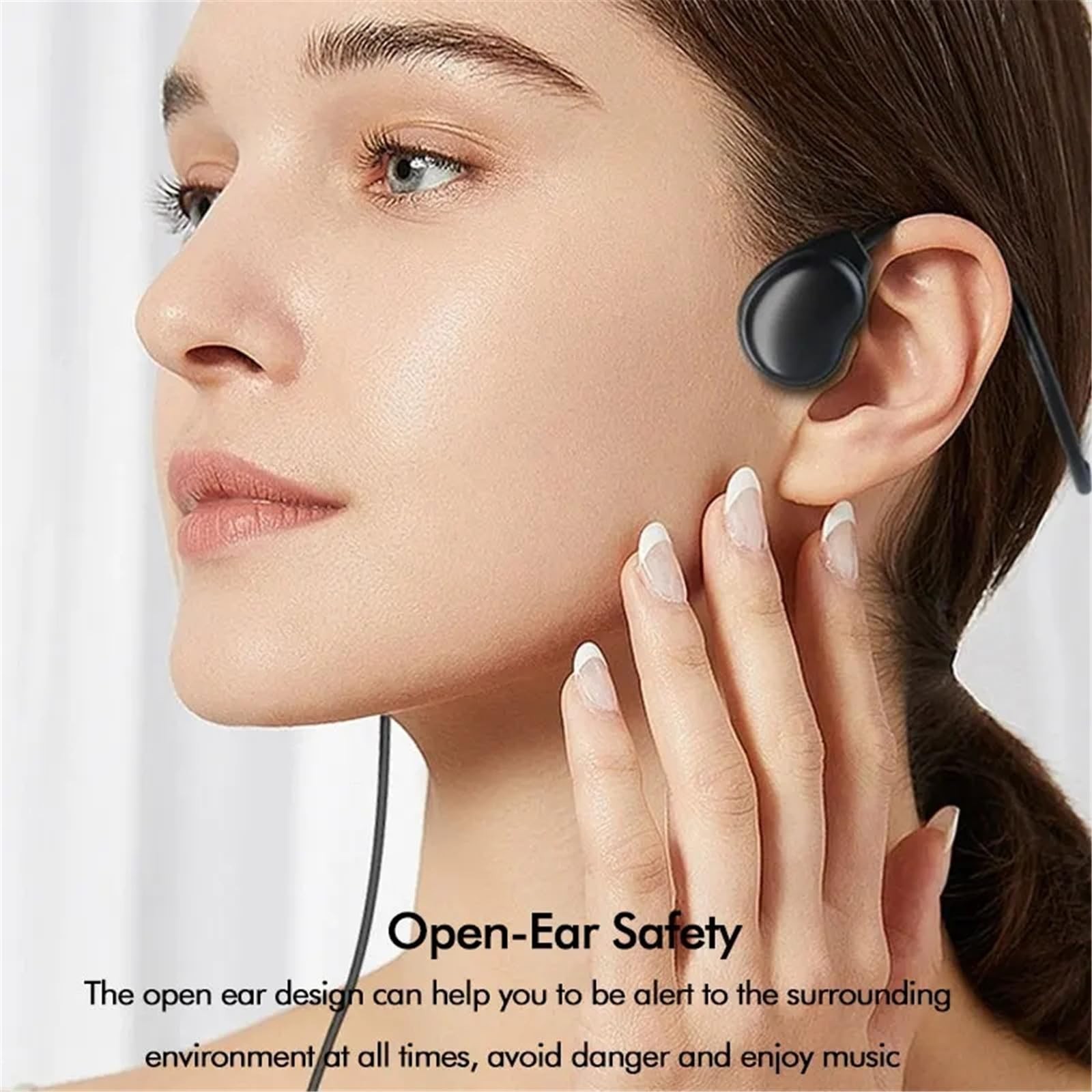 Open Ear Headphones with 3.5MM Jack and Built-in Microphone