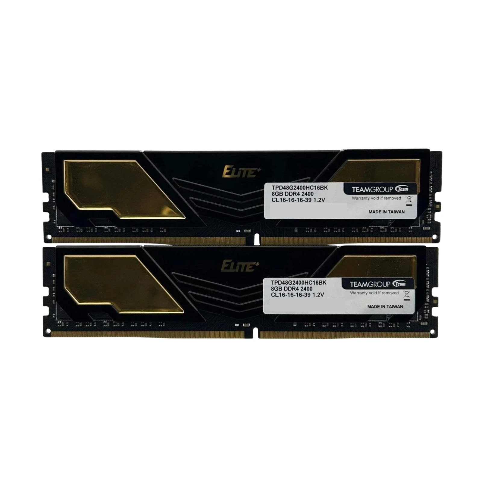 TEAMGROUP Elite+ 16GB (2x8GB) DDR4-2400 PC4-19200 Unbuffered TPD48G2400HC1602