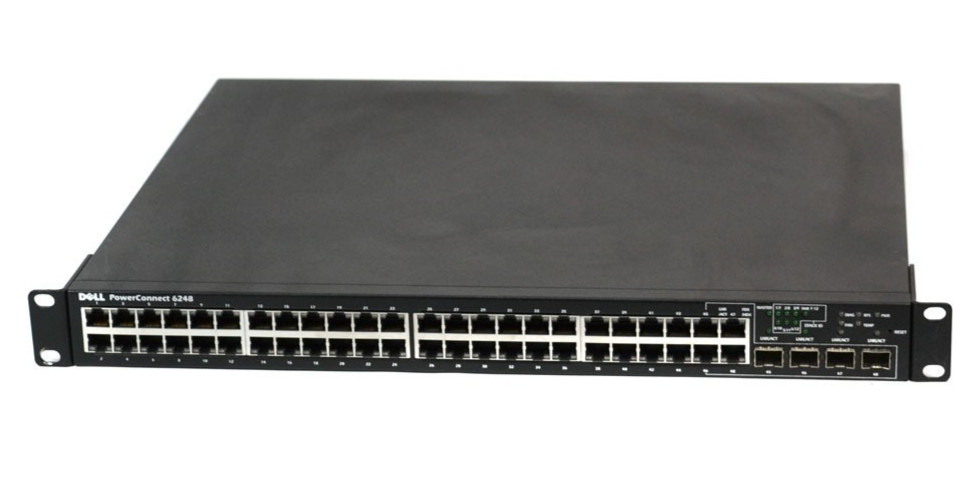 Dell 48-Port + 4-SFP Switch PowerConnect 6248 Layer 3 Fully Managed 1U Rackmount