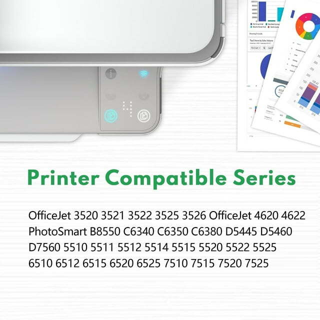 564 XL Ink Replacement for HP 564 Ink Cartridge Black Color C6380 Officejet 3520
