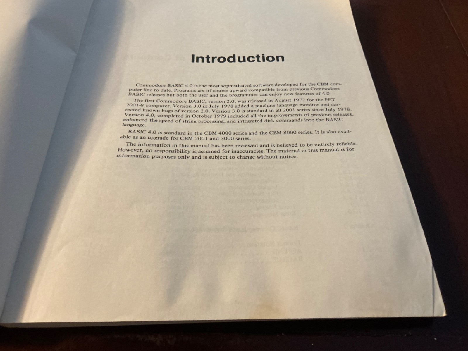 VTG USER’S REFERENCE MANUAL COMMODORE BASIC VERSION 1982