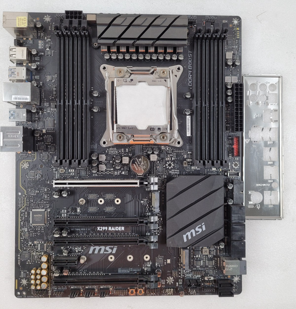 MSI X299 RAIDER Motherboard Intel X299 DDR4 LGA 2066 ATX w/ IO Shield