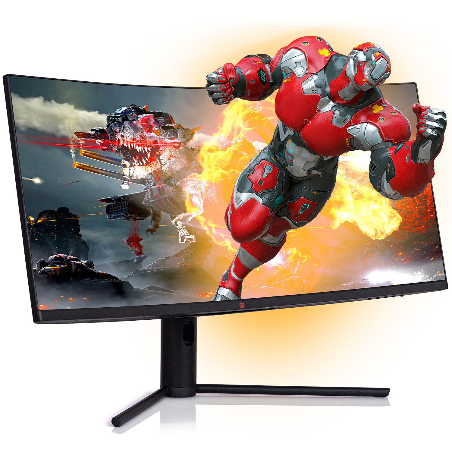 Deco Gear 34″ 3440×1440 21:9 Ultrawide Curved Monitor, 180Hz, HDR10, 4000:1, 6ms
