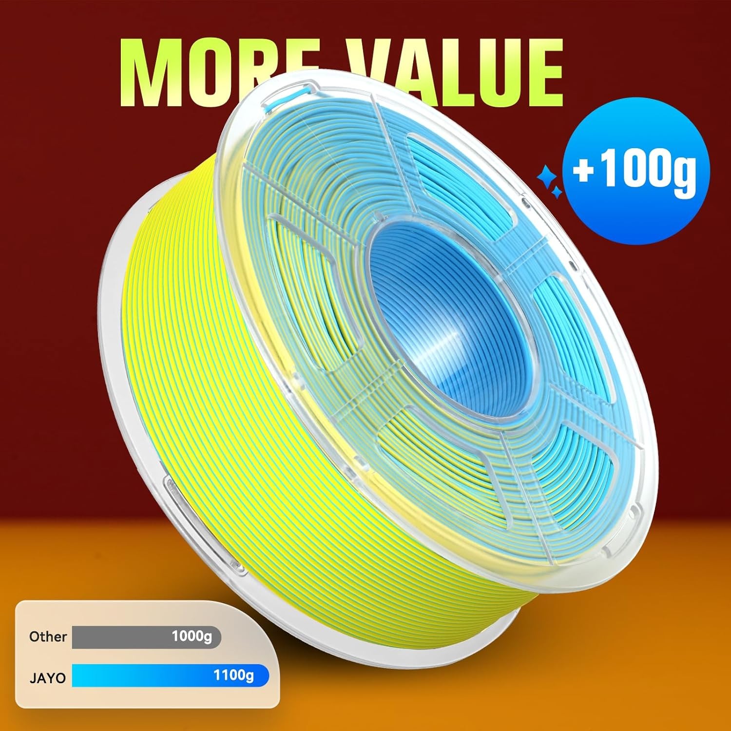 JAYO 1.1KG PLA 1.75mm FDM 3D Printer Filament Low Shrinkage High Accuracy 3D Pen