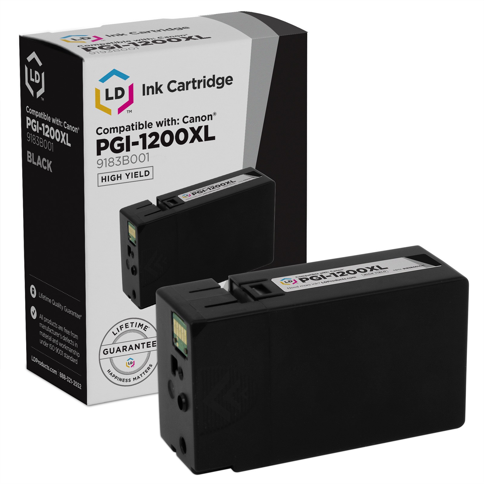LD Products Canon PGI1200 Black Ink Cartridge Kit