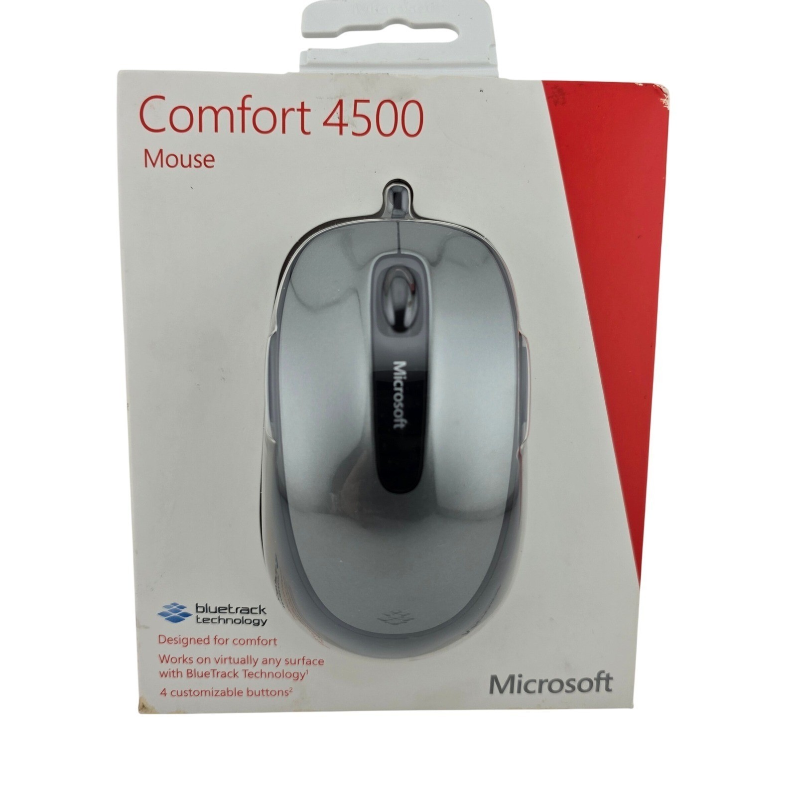 Microsoft Comfort 4500 BlueTrack Wired Mouse 4-Button NEW Computing Office