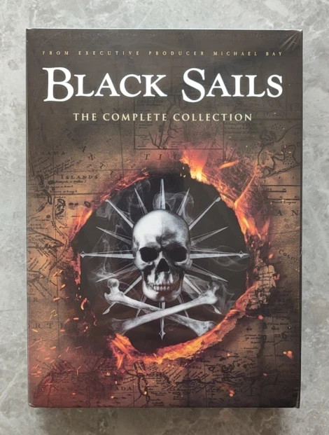 Black Sails The Complete Series Collection (12-DVD Set,Seasons 1-4) NEW & Sealed
