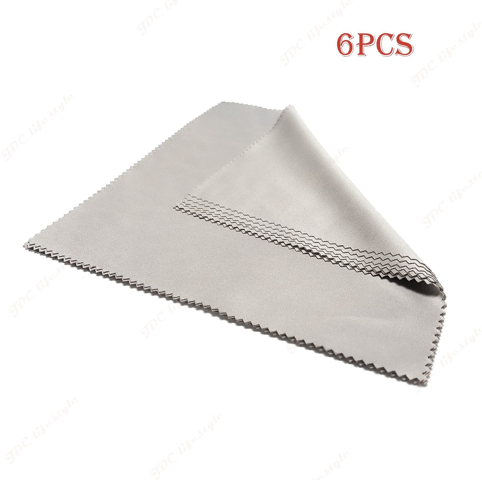 6-Pack High Quality Microfiber Cleaning Cloths for Lens Glasses TV Phone Screen
