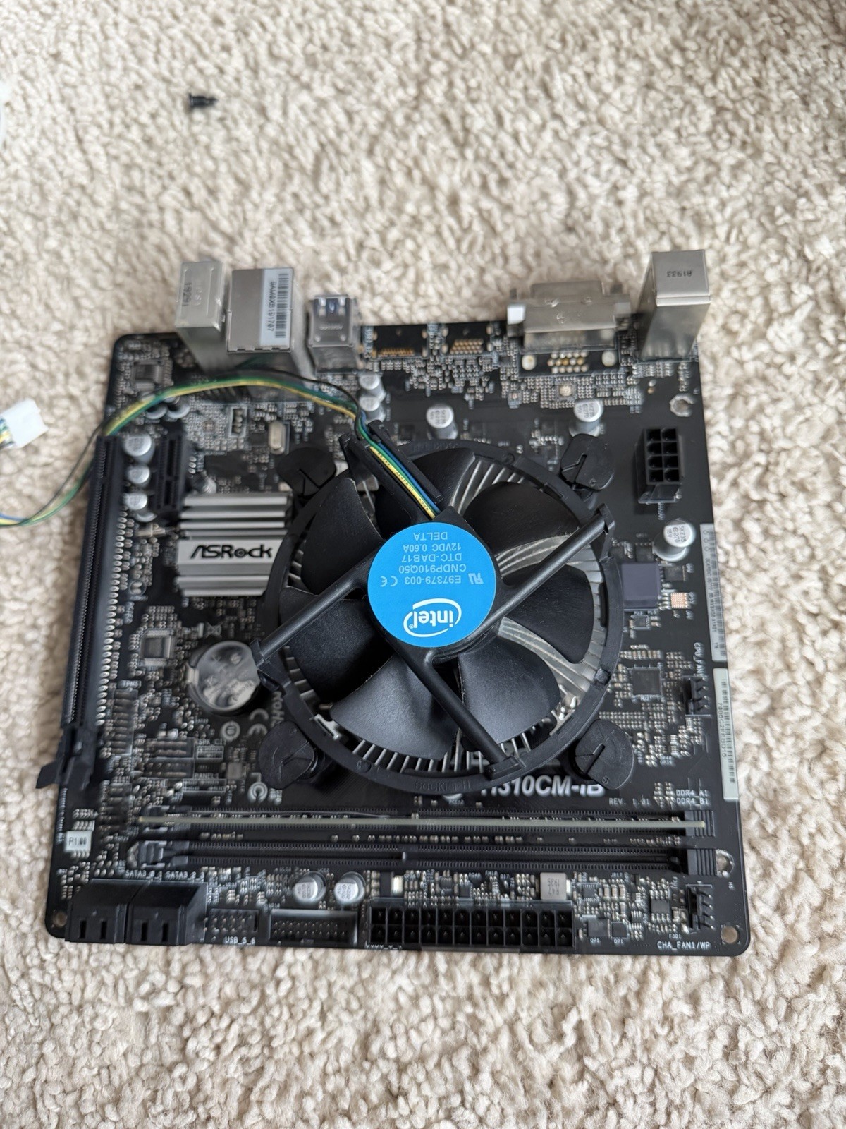 ASRock H310CM-HDV/M.2 Motherboard – Intel i3 9100f – Gskill Ripjaws ddr4 8gb 2×4