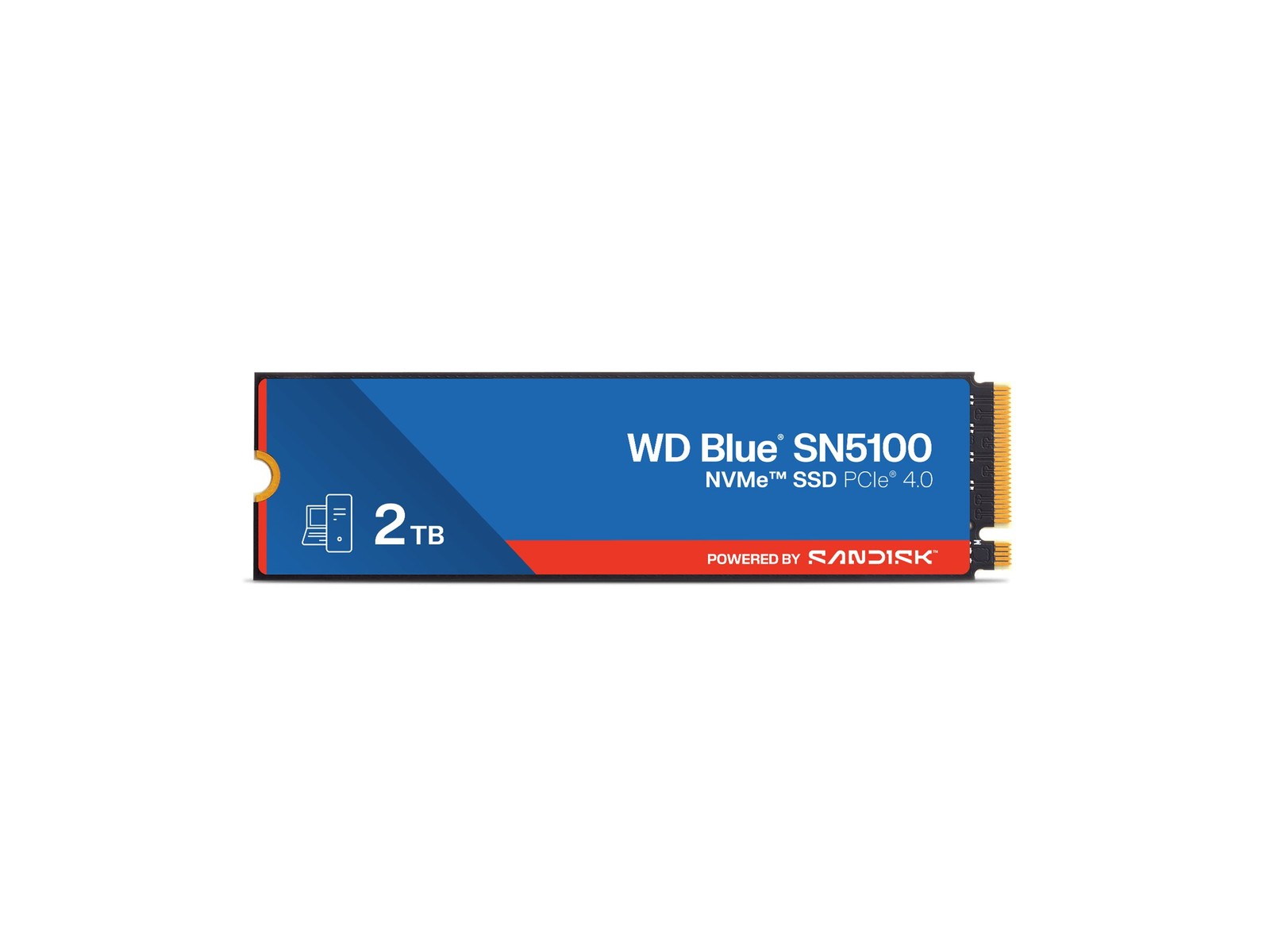 WD Blue SN5100 SSD 2 TB internal M.2 2280 PCIe 4.0 WDS200T5B0E-00CPE0