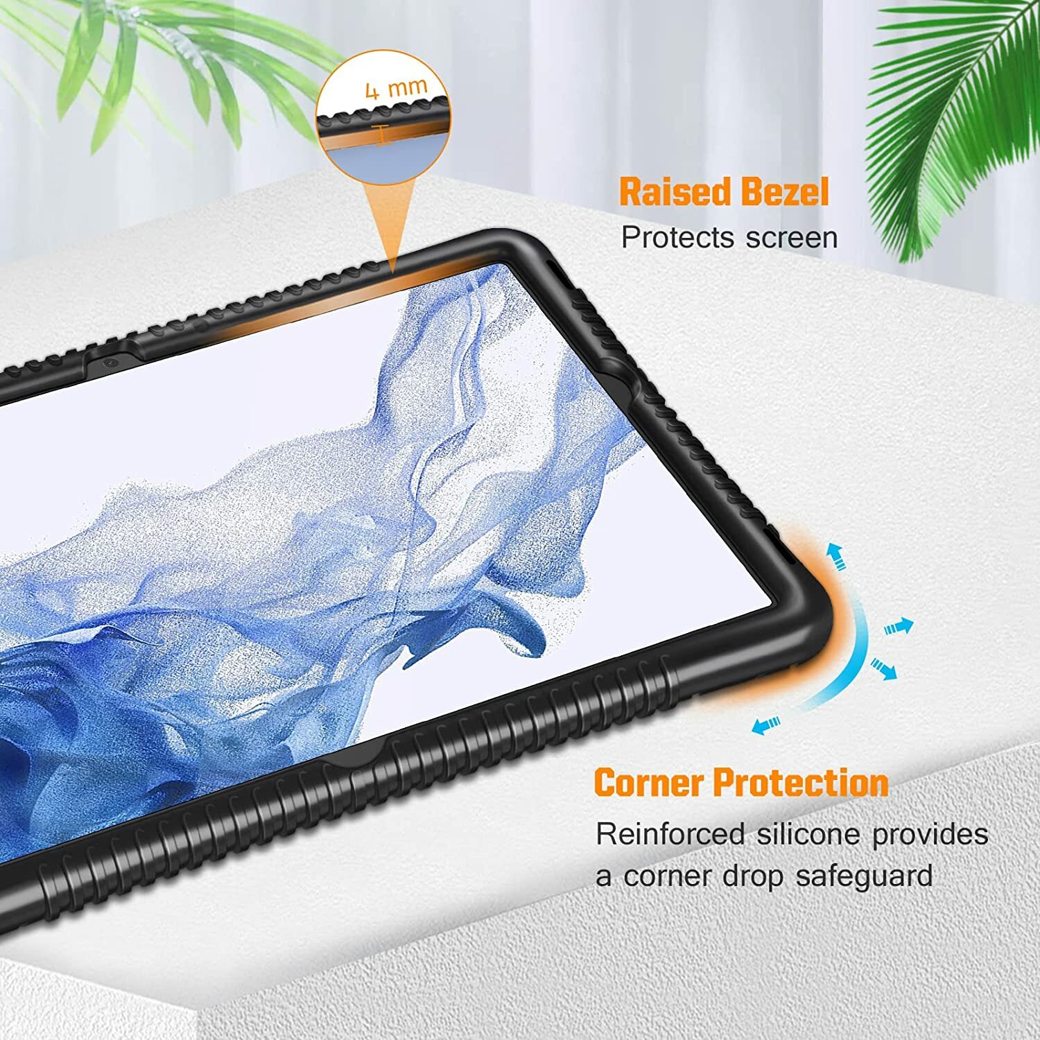 Silicone Case for Samsung Galaxy Tab S8 2022 /Tab S7 11 inch Shockproof Cover