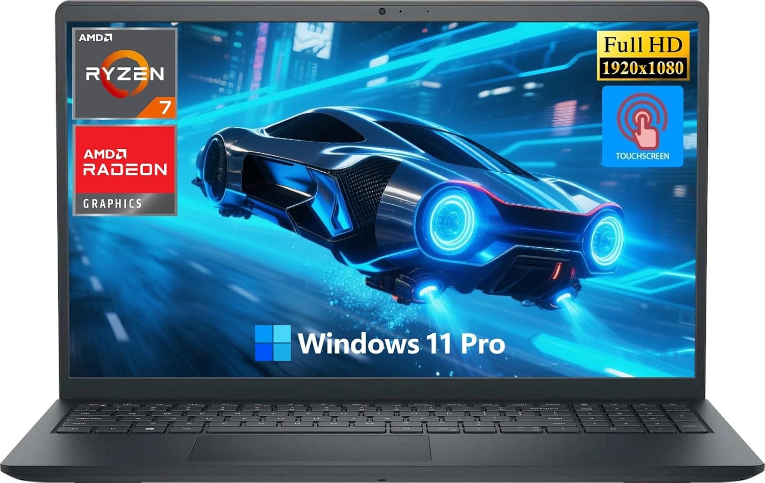 Dell – Inspiron 15.6″ Touch Screen Laptop AMD Ryzen 7 7730U 16GB Memory 1TB SSD