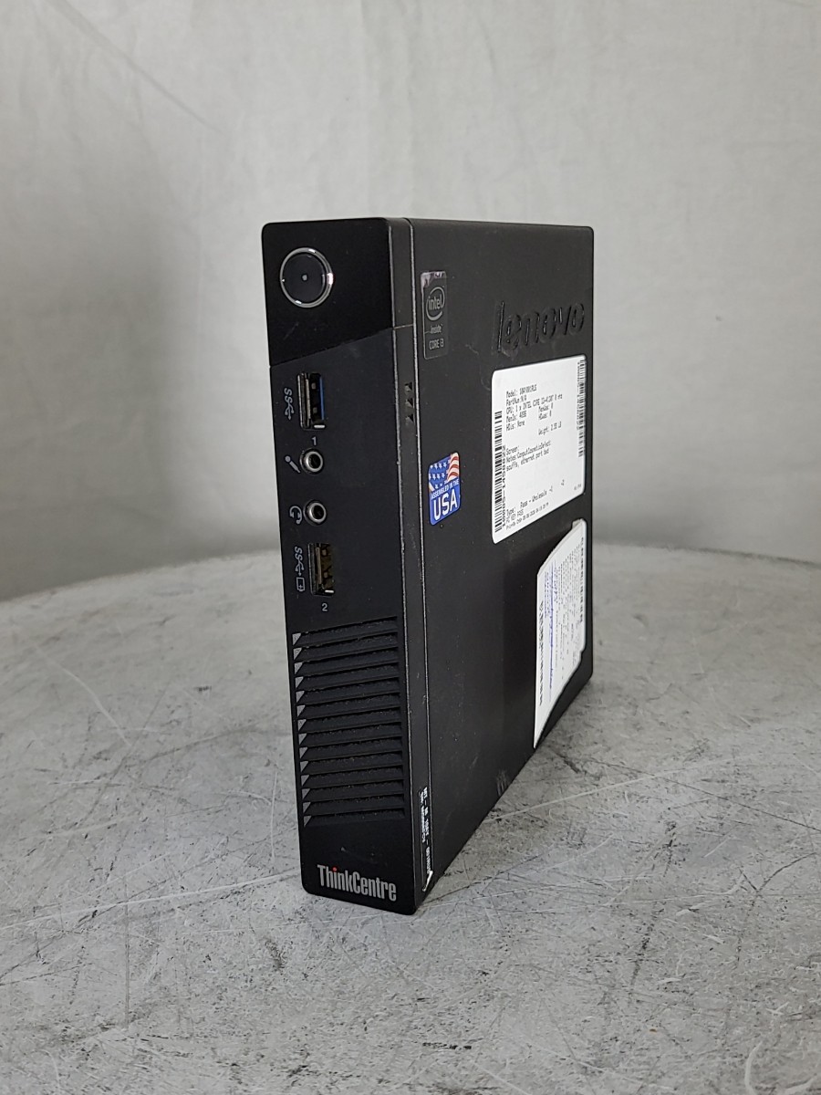 LENOVO ThinkCentre M73 10AY001RUS Micro Computer Core I3-4130T 4GB SEE NOTES