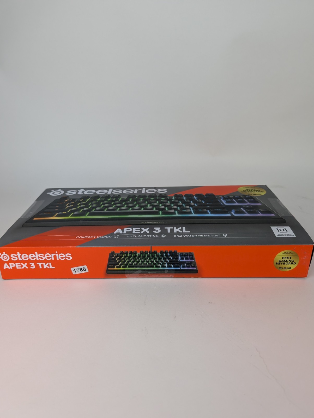 SteelSeries Apex 3 TKL RGB Gaming Keyboard Water & Dust Resistant USB-A