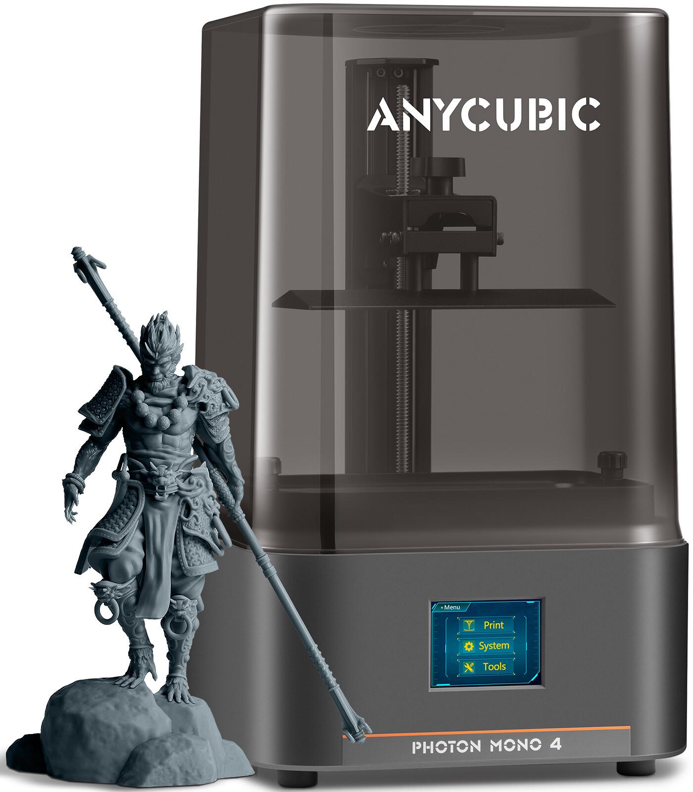 ANYCUBIC Photon Mono 2 Resin LCD 3D Printer 4k+ 6.6” Screen 6.5×3.5×5.6in Size