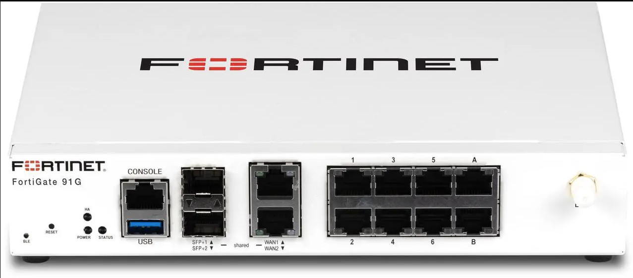 Fortinet FortiGate 91G 8x GE RJ45 Ports 2 x 10GE RJ45/SFP+ Shared Media WAN Port