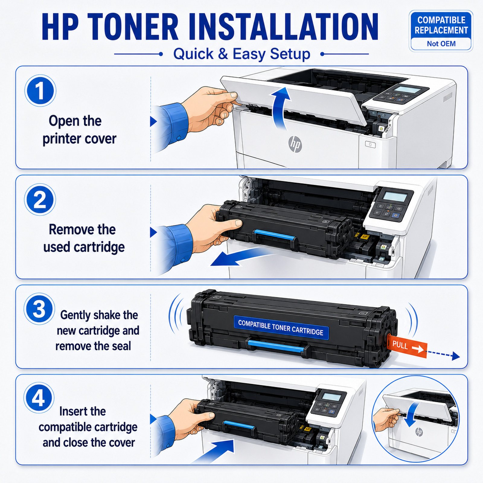 2PK High Yield 78A CE278A Toner Cartridge For HP LaserJet P1606 P1606dn M1536